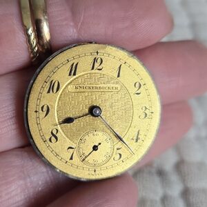 Knickerbocker Gold Dial Vintage-Style Women’s Watch Face